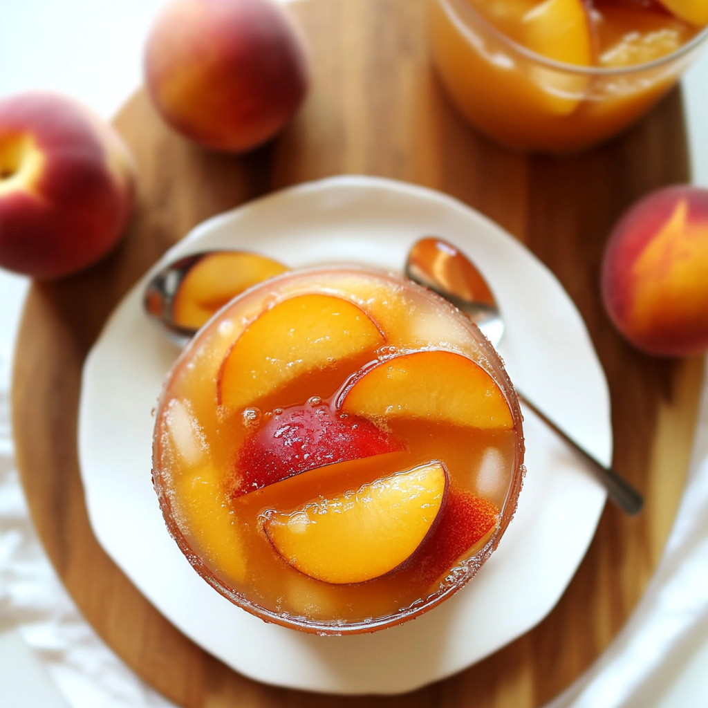 Recipe preparation for Peach Iced Tea Recipe 