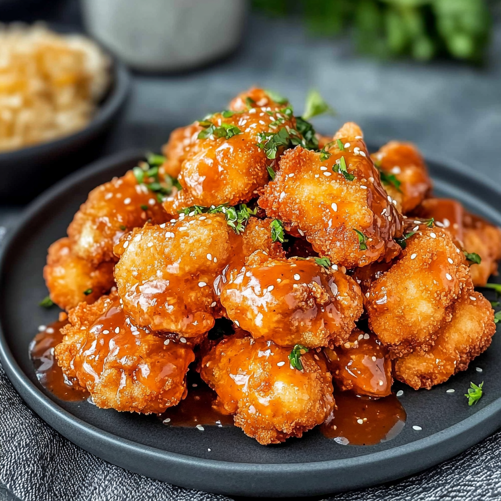 Recipe preparation for Crispy Bang Bang Chicken Recipe for a Flavor Explosion