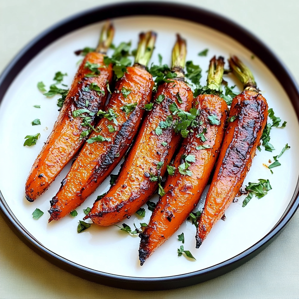 Recipe preparation for Whole Roasted Carrots