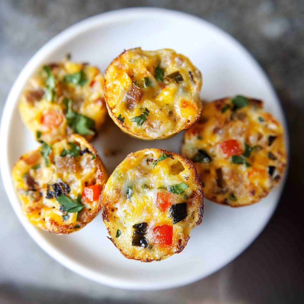 Recipe preparation for Tex-Mex Egg Muffin Cups Recipe