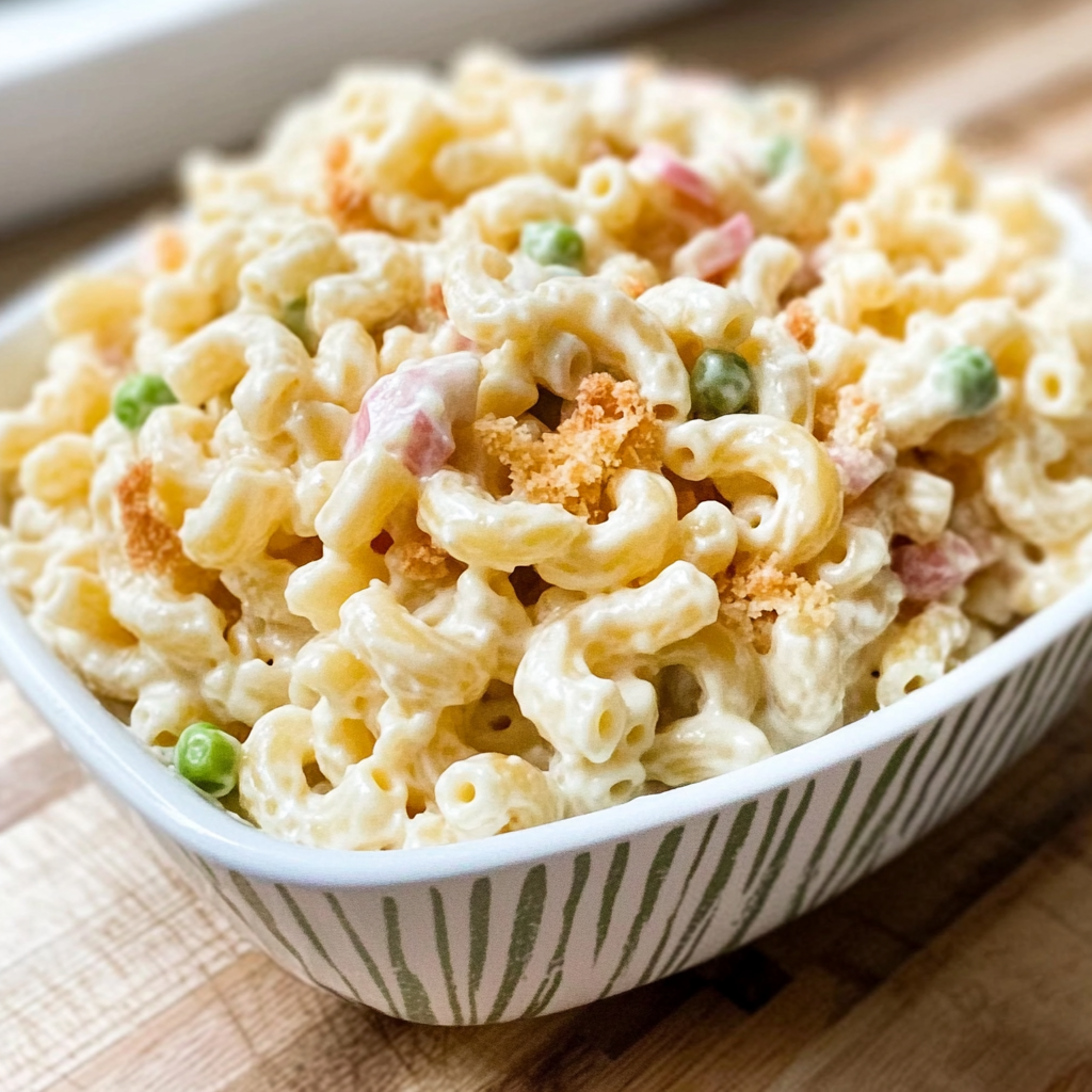 Recipe preparation for Hawaiian Macaroni Salad Recipe