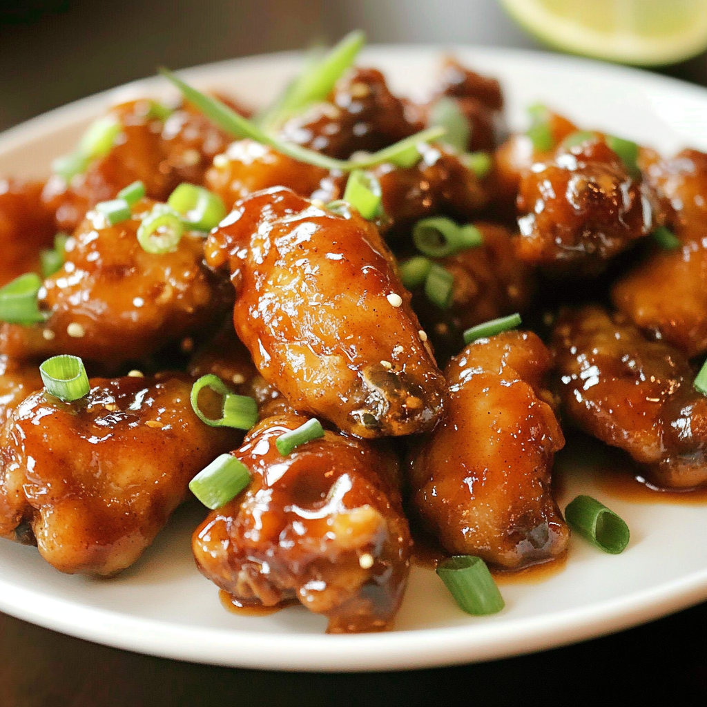 Recipe preparation for Honey Garlic Wings Recipe
