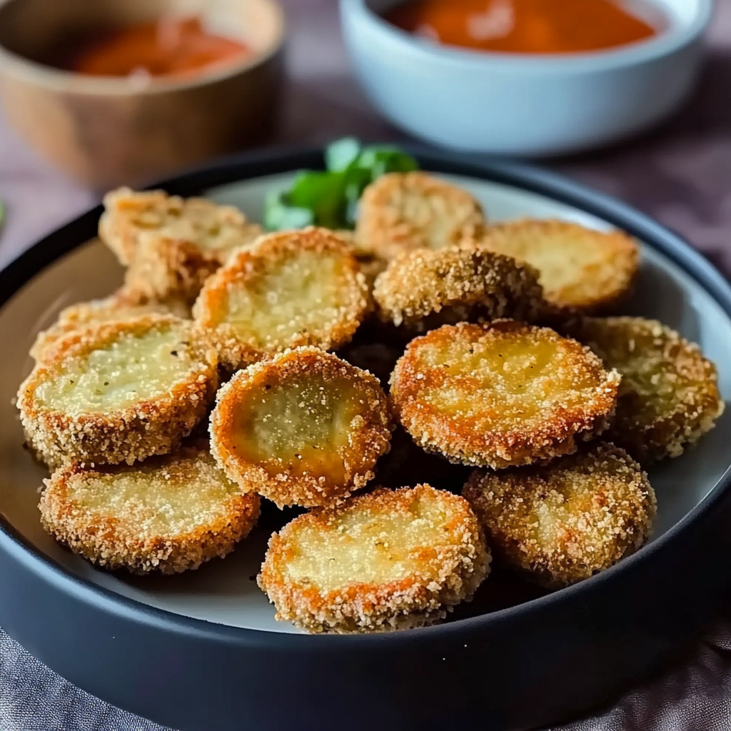 Recipe preparation for Air Fryer Fried Pickles