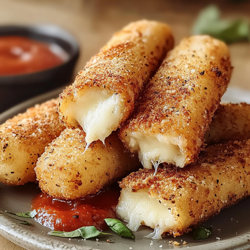 Recipe preparation for Mozzarella Fried Cheese Bites