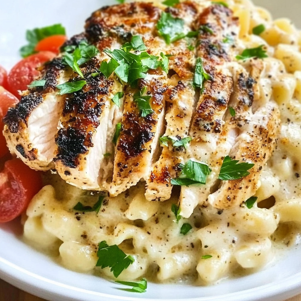 Recipe preparation for Instant Pot Chicken Alfredo Recipe