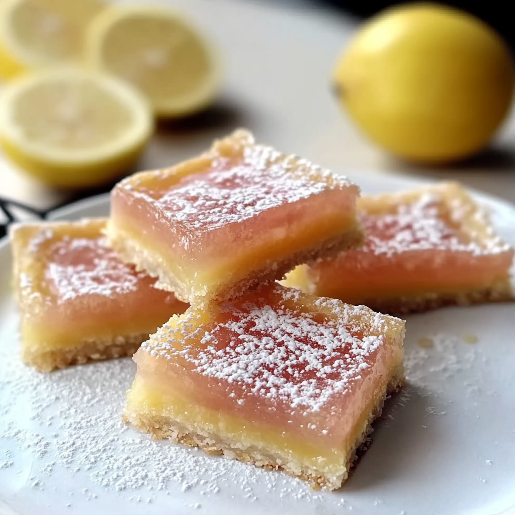 Recipe preparation for Pink Lemonade Bars