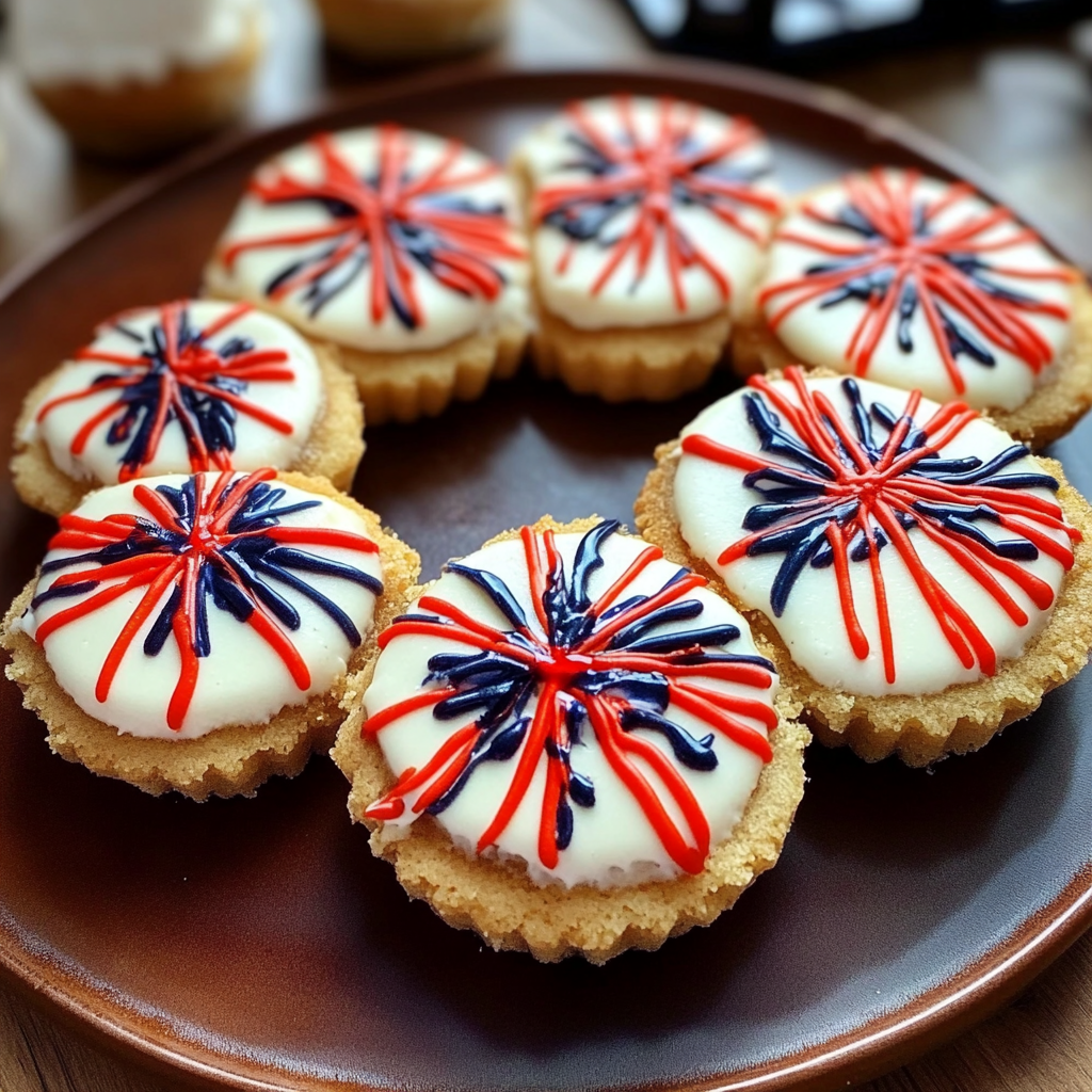 Recipe preparation for Fireworks Sugar Cookie Cake