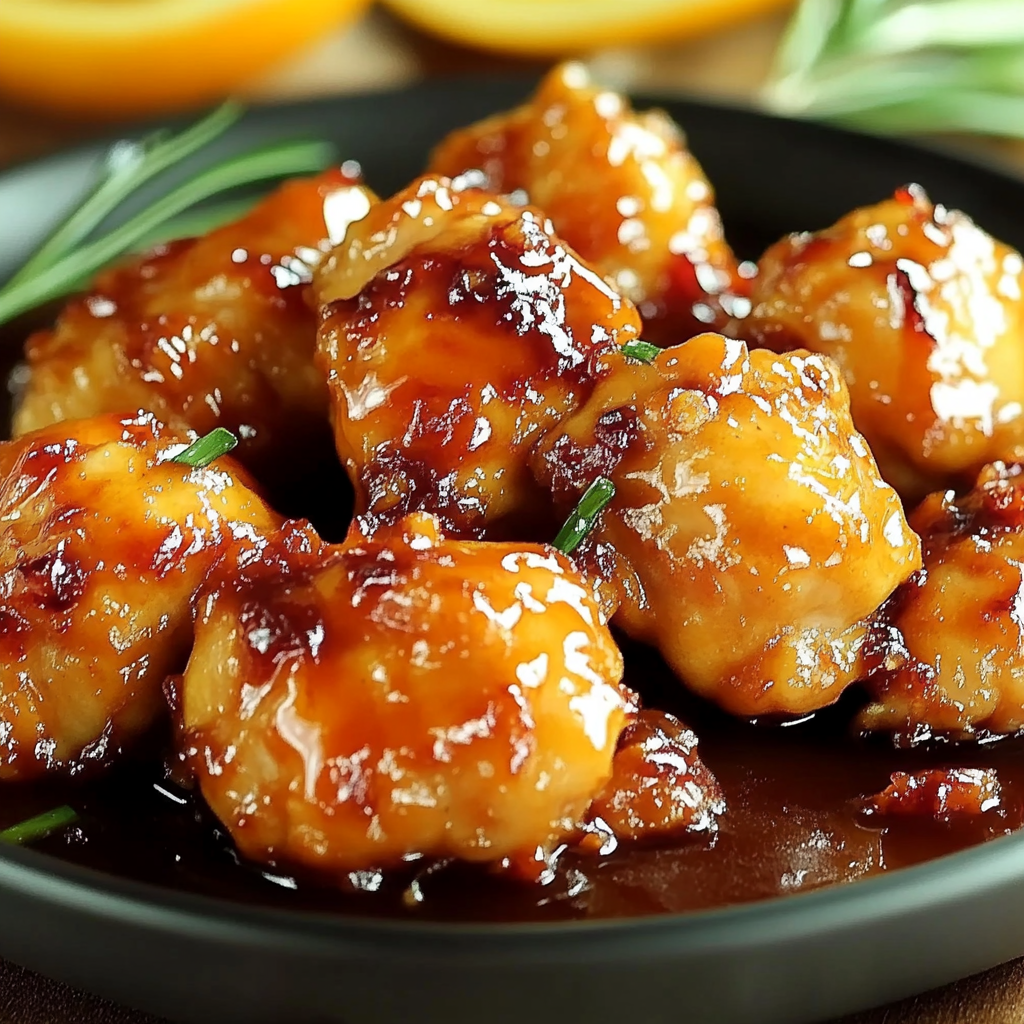 Recipe preparation for Effortless Orange Chicken Thighs