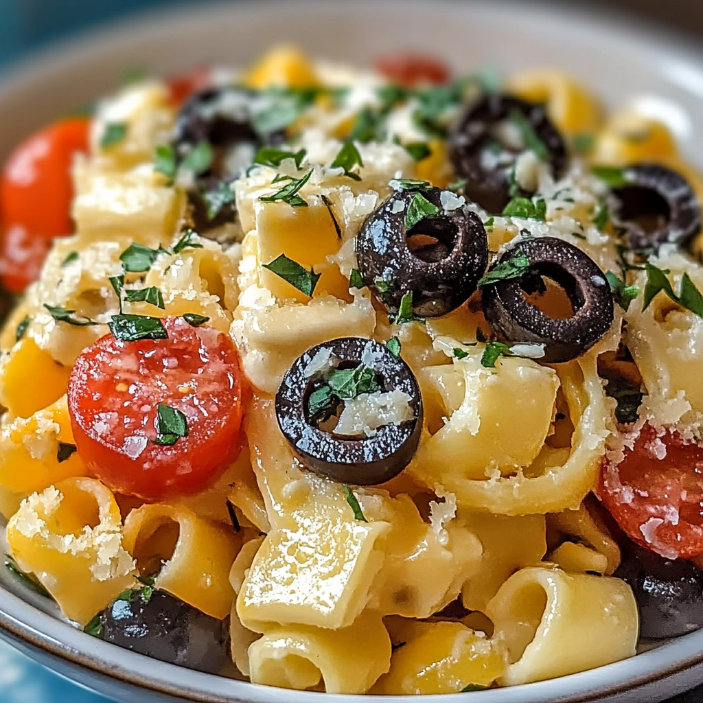 Recipe preparation for Red White and Blue Pasta