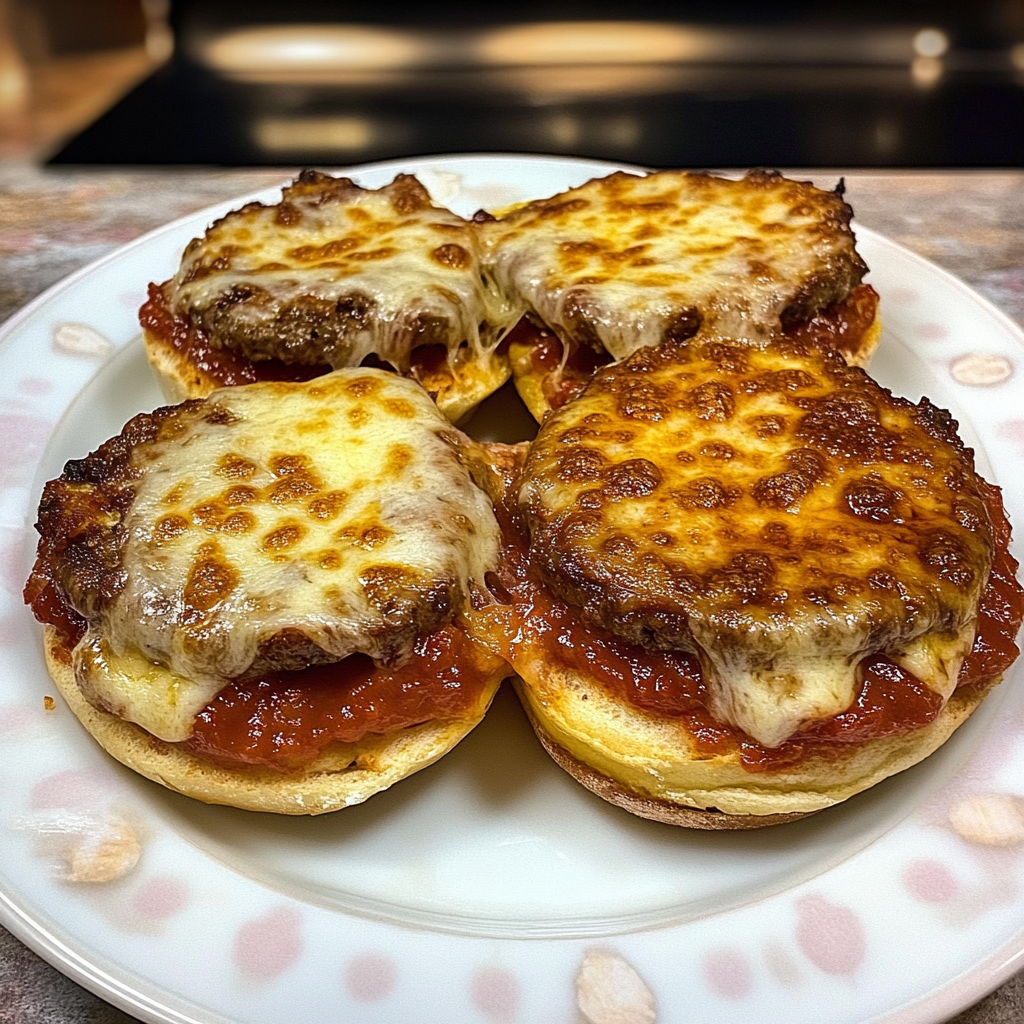 Recipe preparation for Old School Pizza Burgers