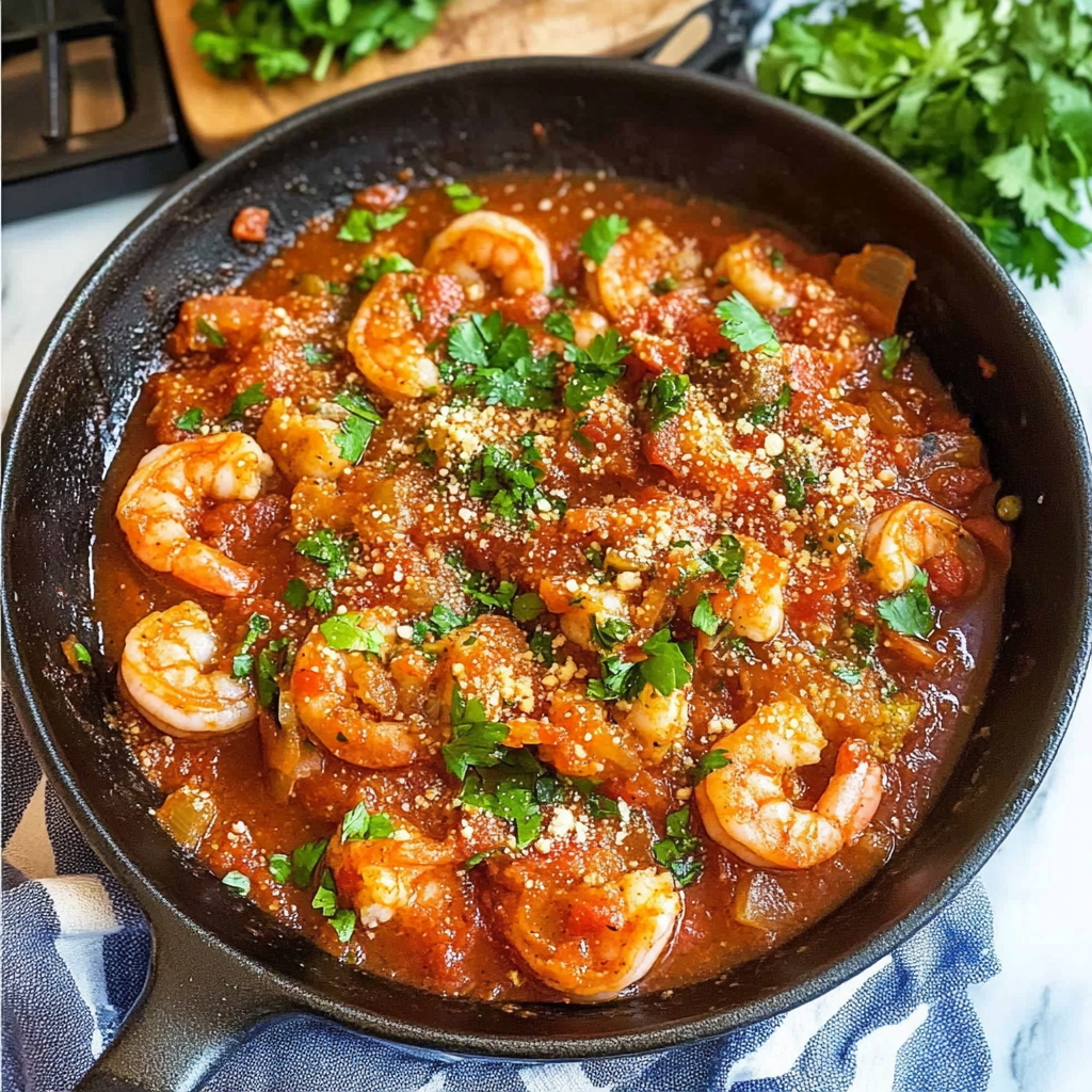 Recipe preparation for Shrimp Stew