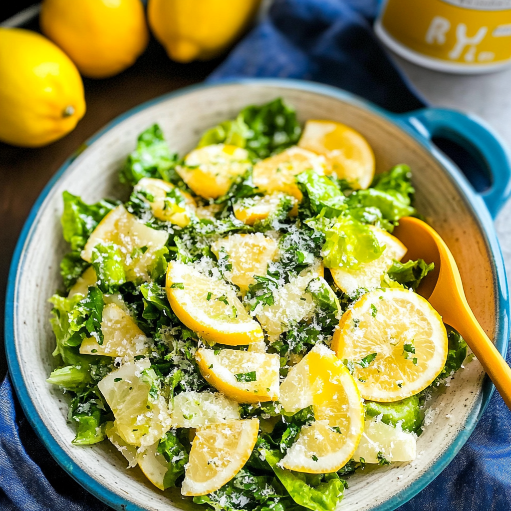 Recipe preparation for Lemon Salad