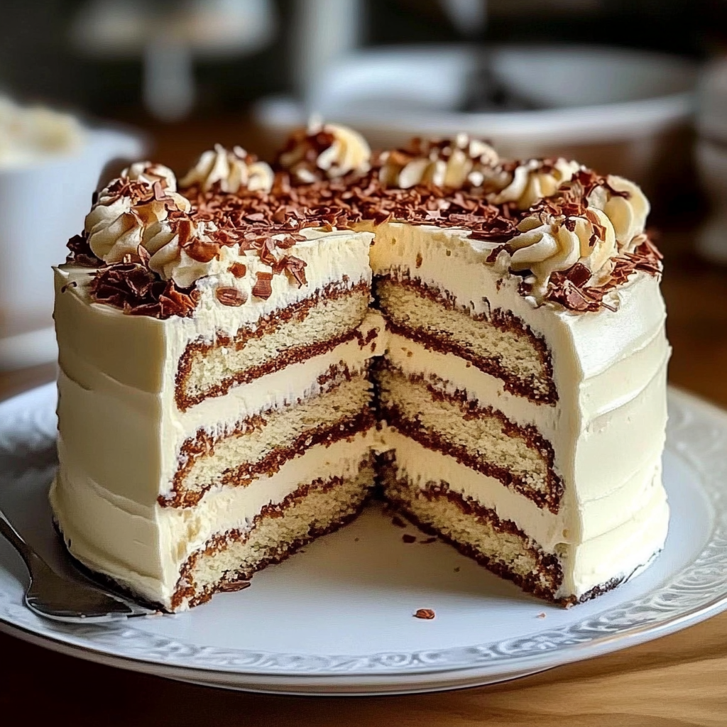 Recipe preparation for Quick Italian Cream Cake