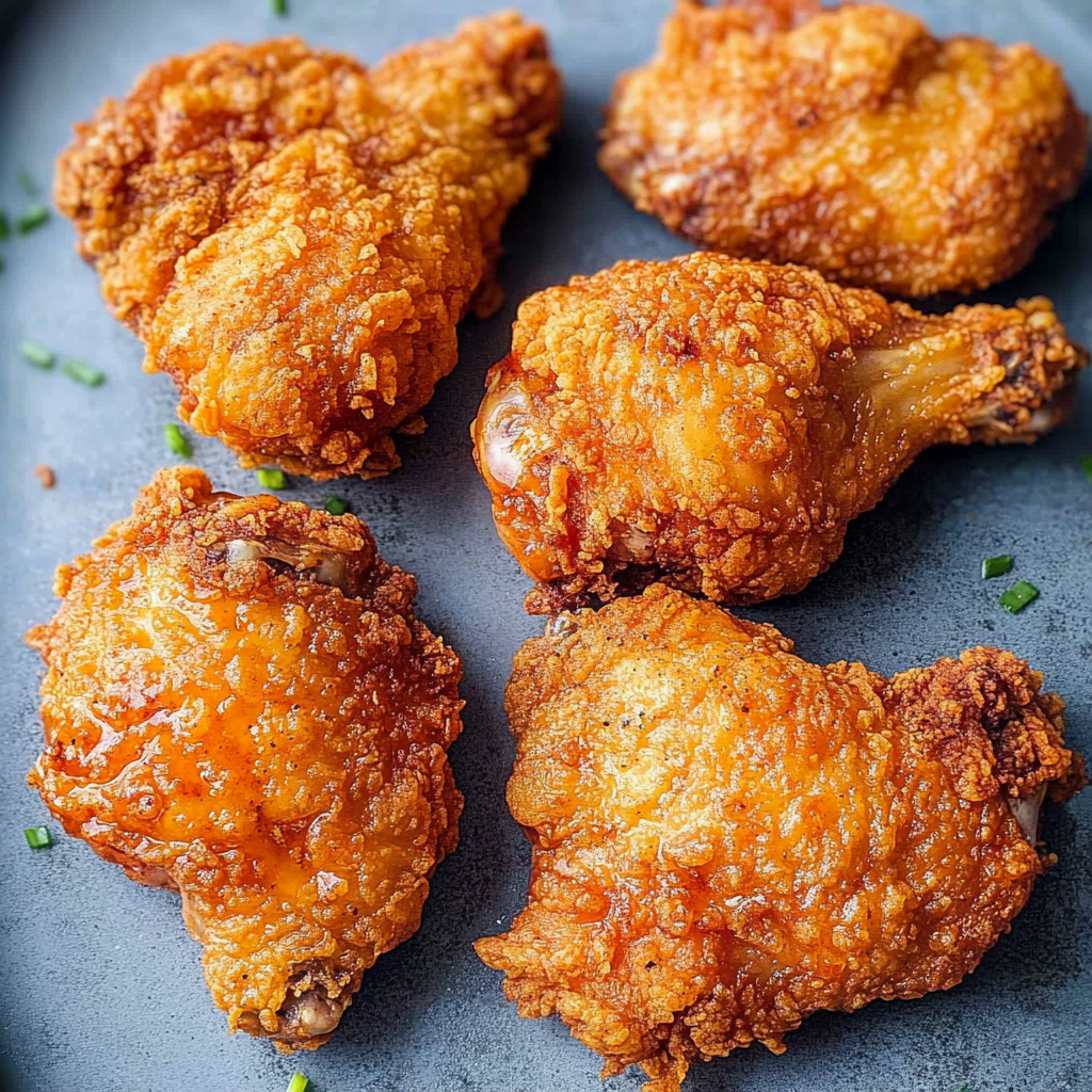 Recipe preparation for Perfectly Crispy KFC Fried Chicken