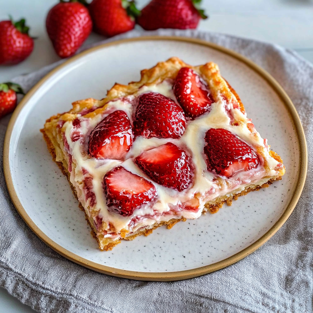 Recipe preparation for Strawberry Cream Cheese Pastries