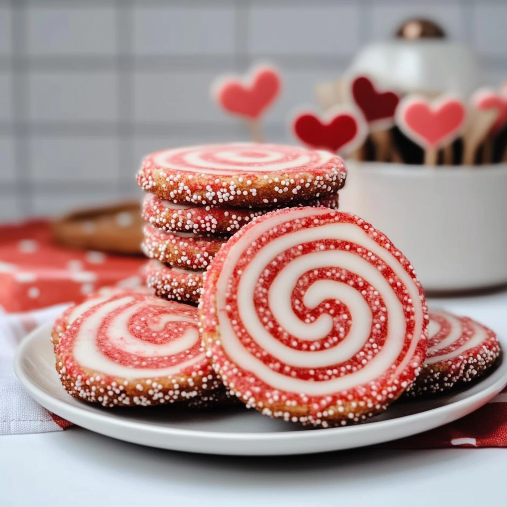 Recipe preparation for Valentine's Day Swirl Cookies