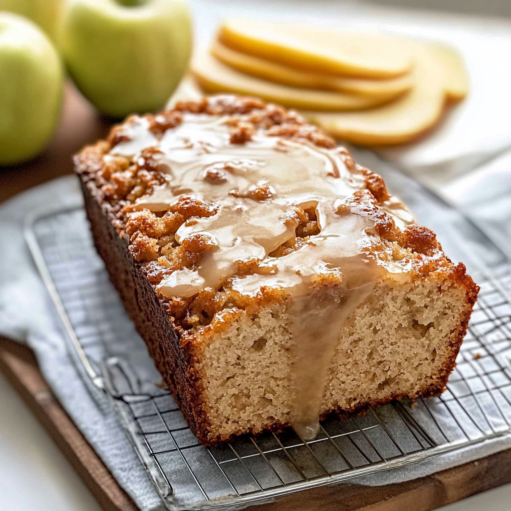 Recipe preparation for Irresistible Apple Fritter Bread