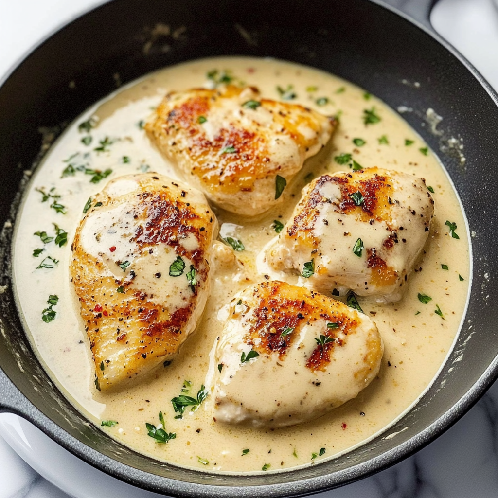Recipe preparation for Crispy Parmesan Chicken Garlic Sauce Recipe