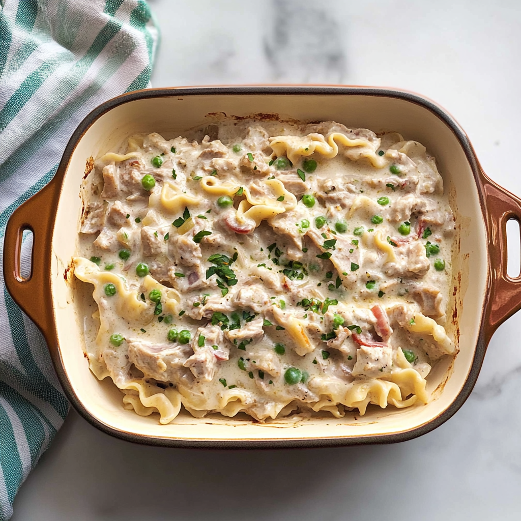 Recipe preparation for Classic Tuna Tuna Casserole