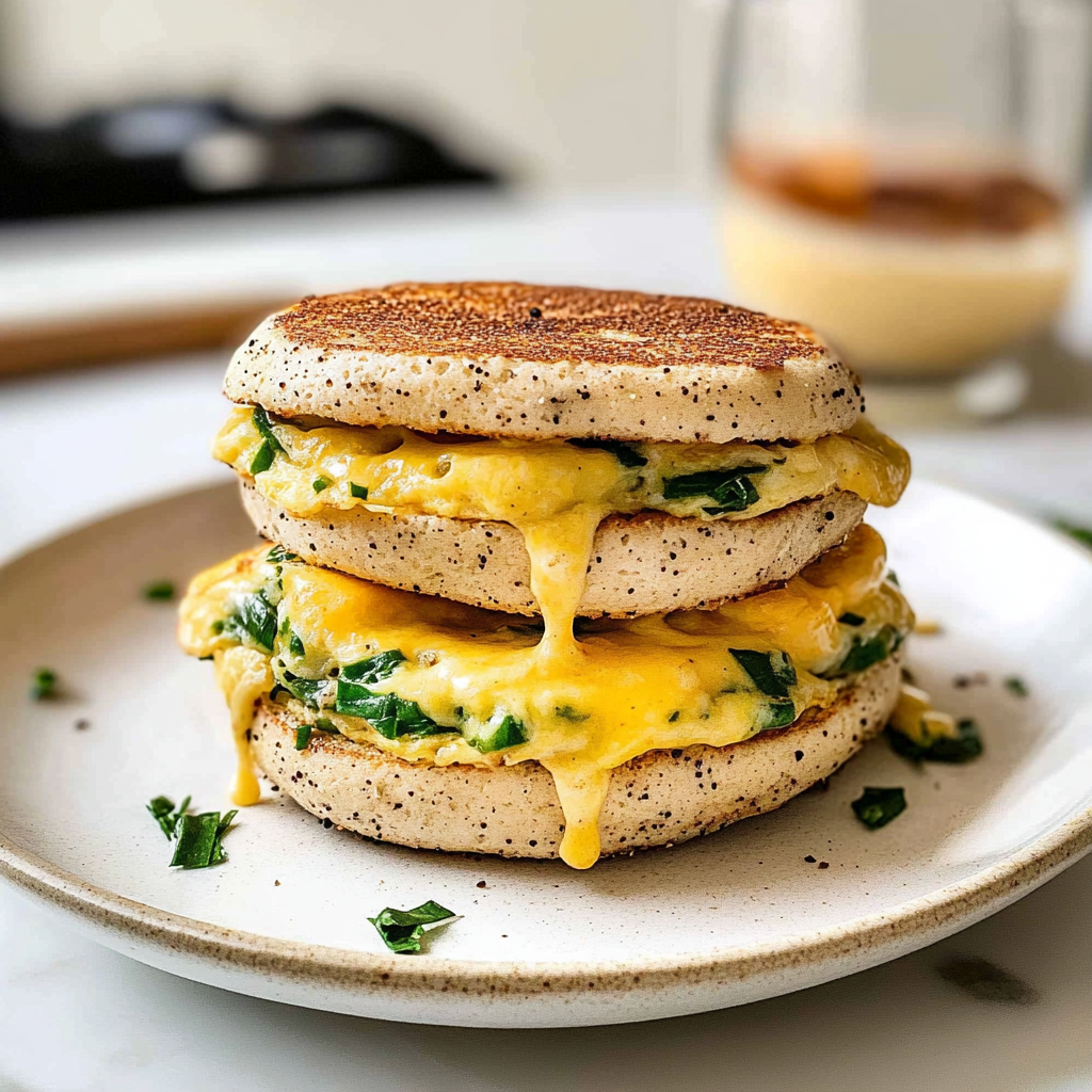 Recipe preparation for Egg English Muffin