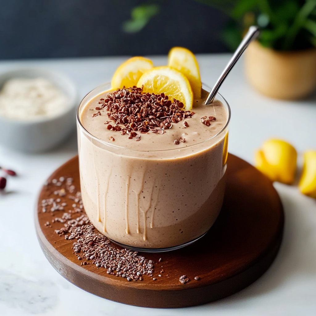 Recipe preparation for Protein-Packed Flaxseed Smoothie