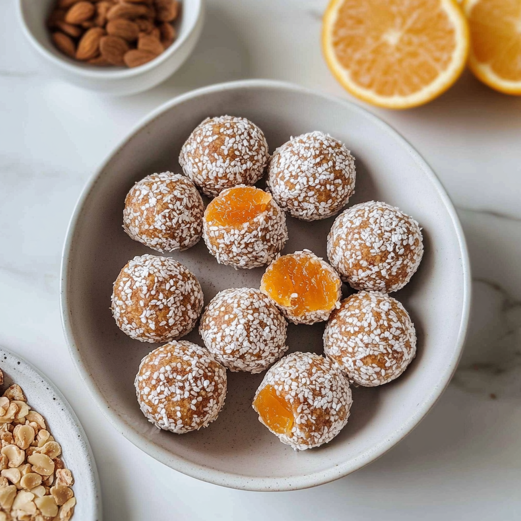 Recipe preparation for Chewy Apricot Energy Balls