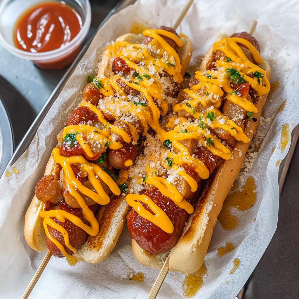 Recipe preparation for Korean Hot Dogs
