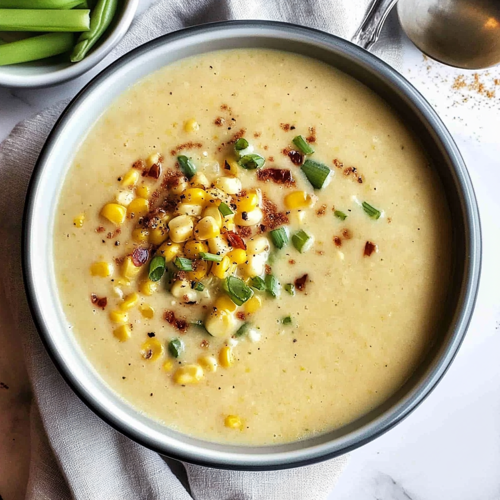 Recipe preparation for Summer Corn and Zucchini Chowder