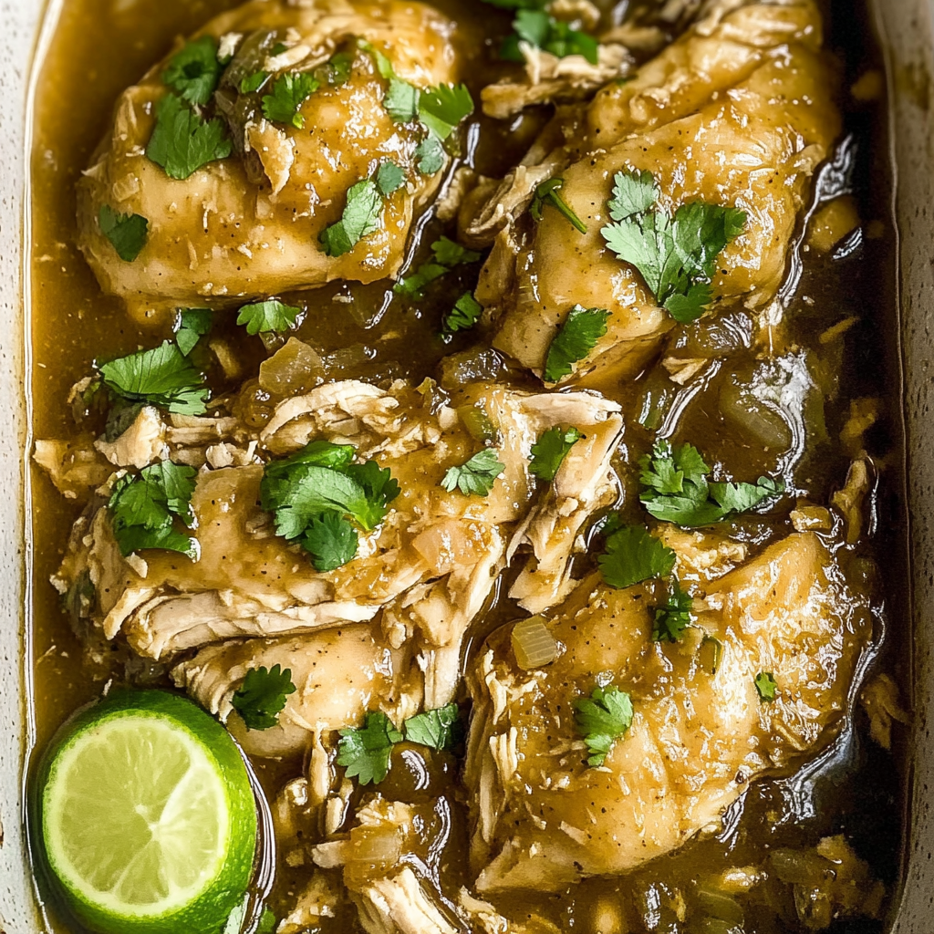 Recipe preparation for Slow Cooker Cilantro Lime Chicken