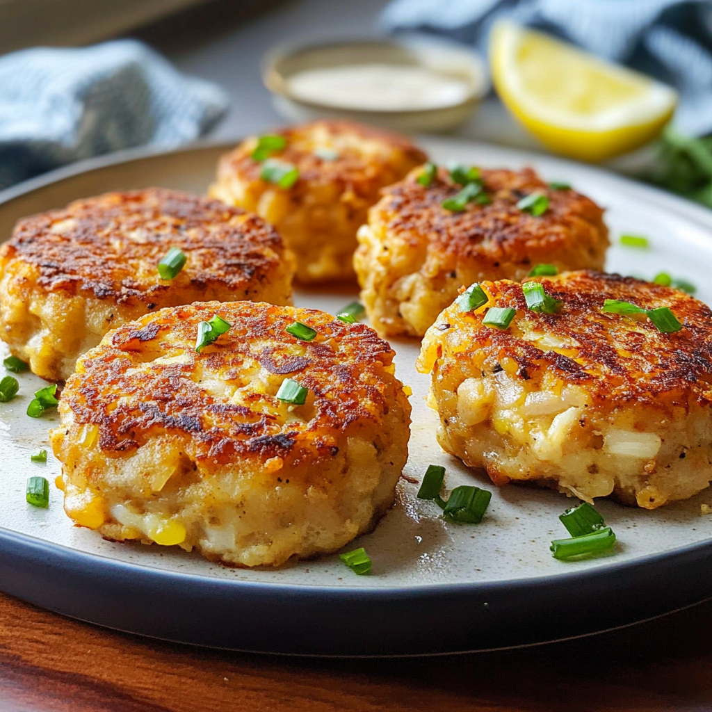 Recipe preparation for Broiled Crab Cakes