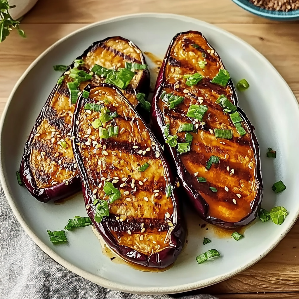 Recipe preparation for Miso Eggplant
