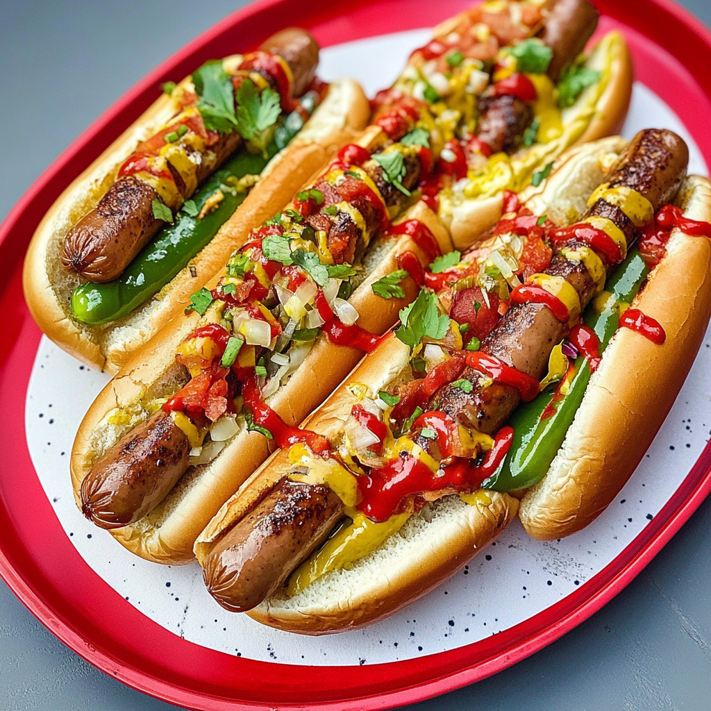 Recipe preparation for Viet-Cajun Style Hot Dogs