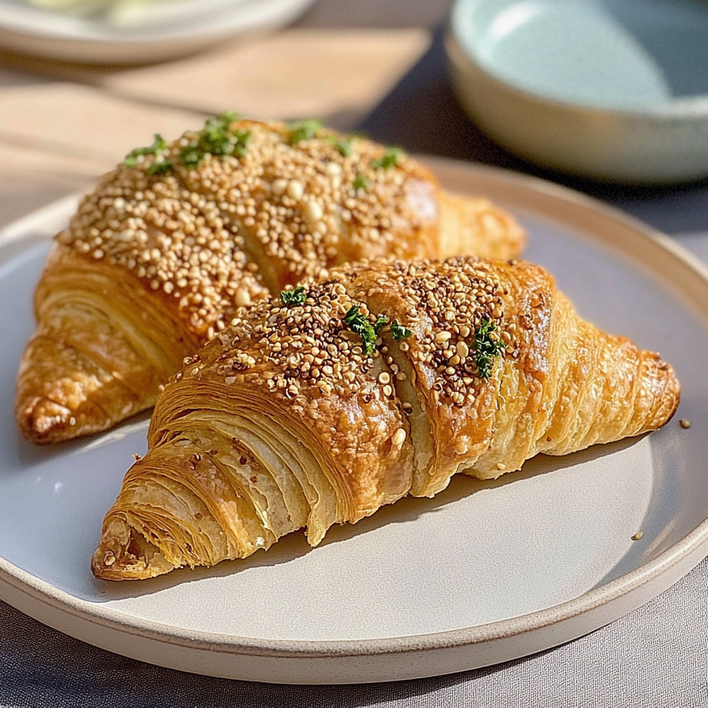 Recipe preparation for Quinoa Croissants