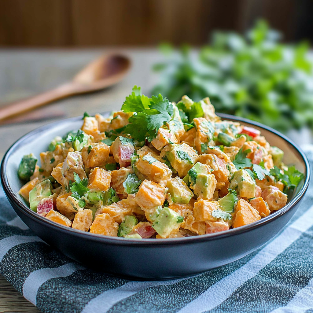 Recipe preparation for Sweet Potato Salad