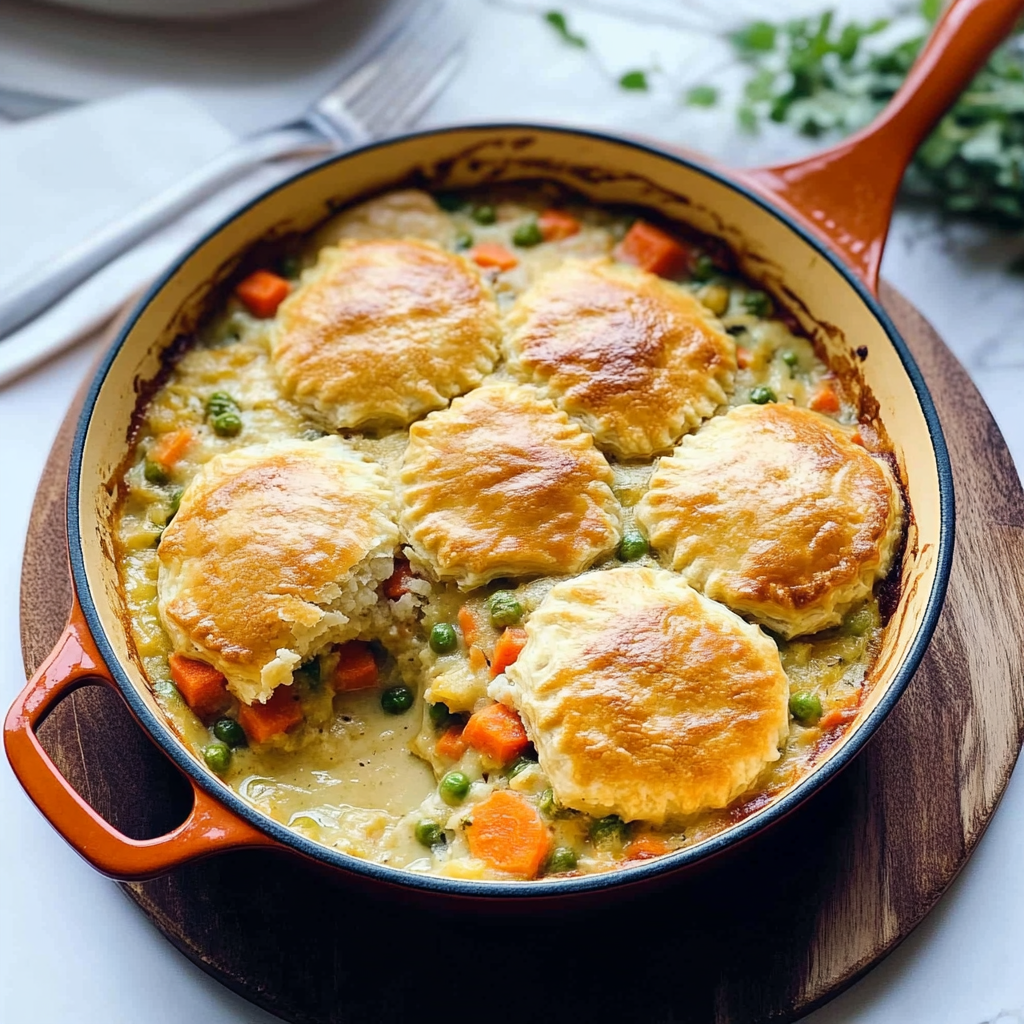 Recipe preparation for Pressure Cooked Vegetable Pot Pie