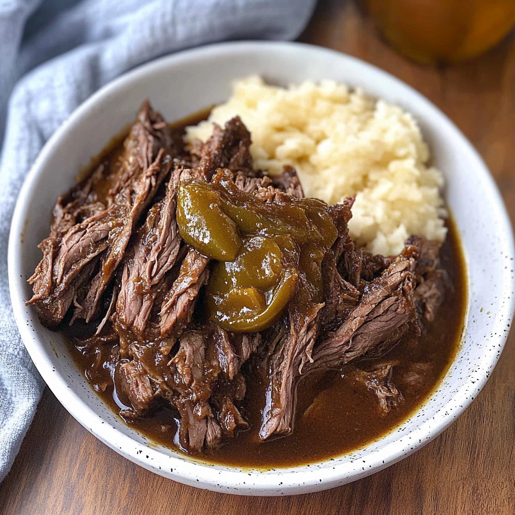 Recipe preparation for Mississippi Pot Roast