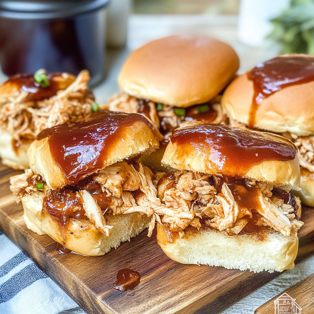 Recipe preparation for BBQ Chicken Sliders