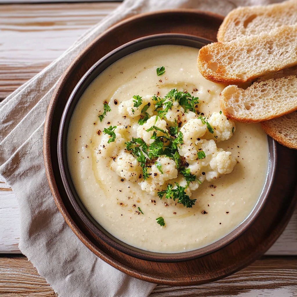 Recipe preparation for Creamy Copycat Cauliflower Puree