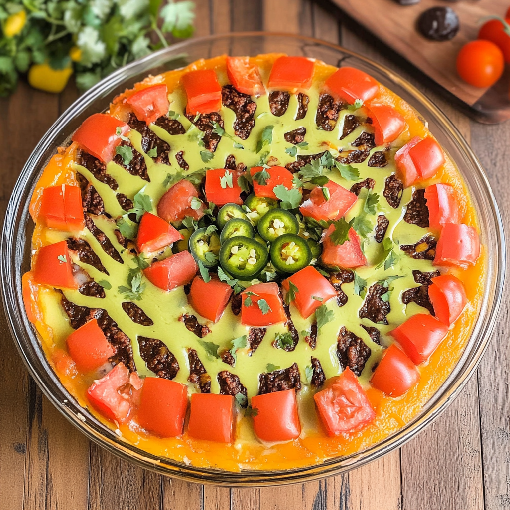 Recipe preparation for Halloween Taco Dip an Easy Recipe for Parties!
