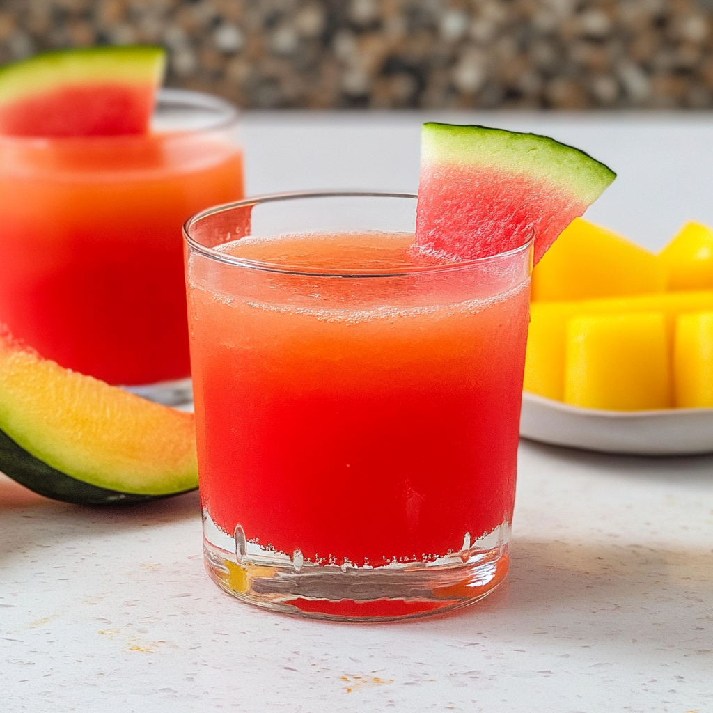 Recipe preparation for Watermelon Lemonade