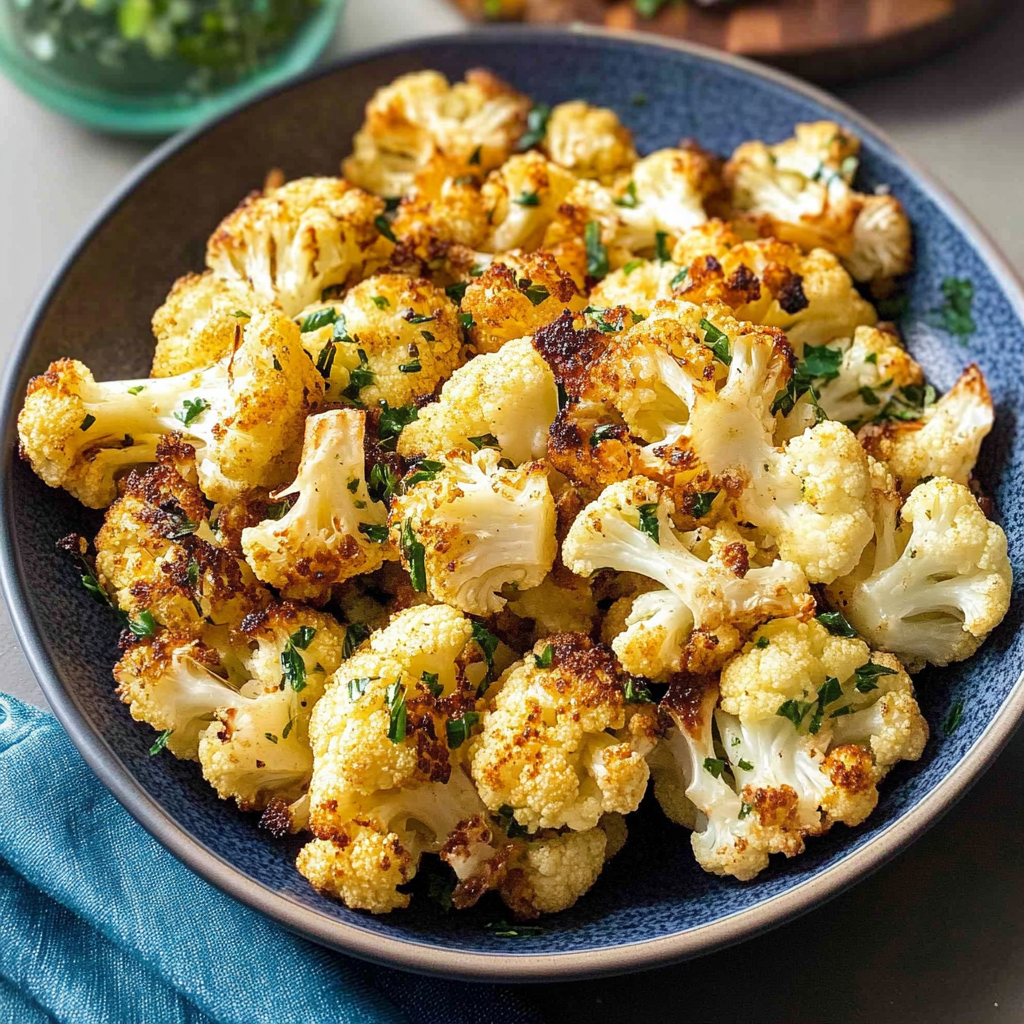 Recipe preparation for Perfectly Roasted Cauliflower