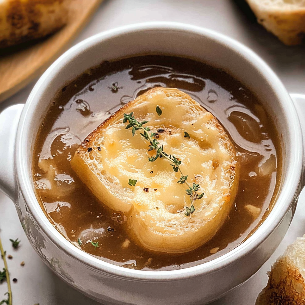 Recipe preparation for Easy French Onion Soup