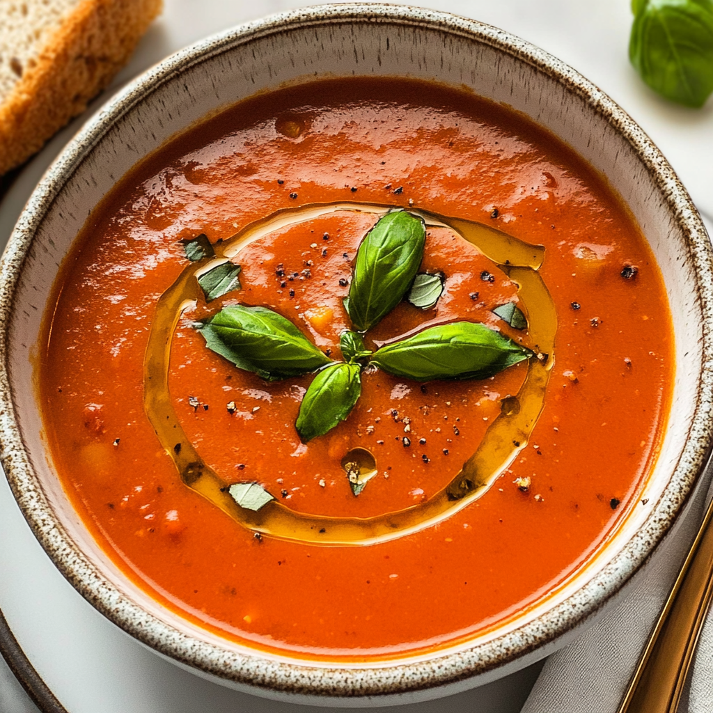 Recipe preparation for Easy Roasted Tomato Soup
