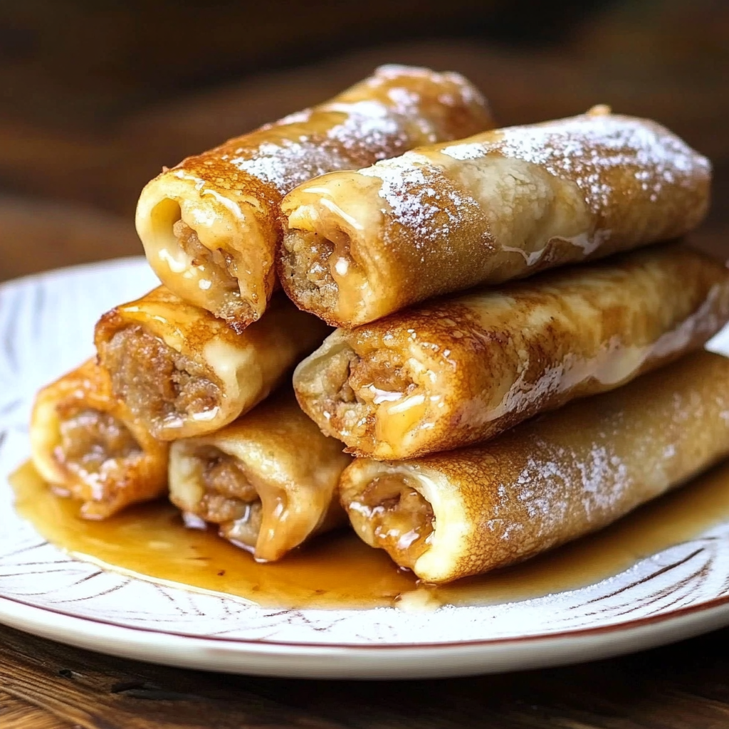 Recipe preparation for Sausage French Toast Roll-Ups