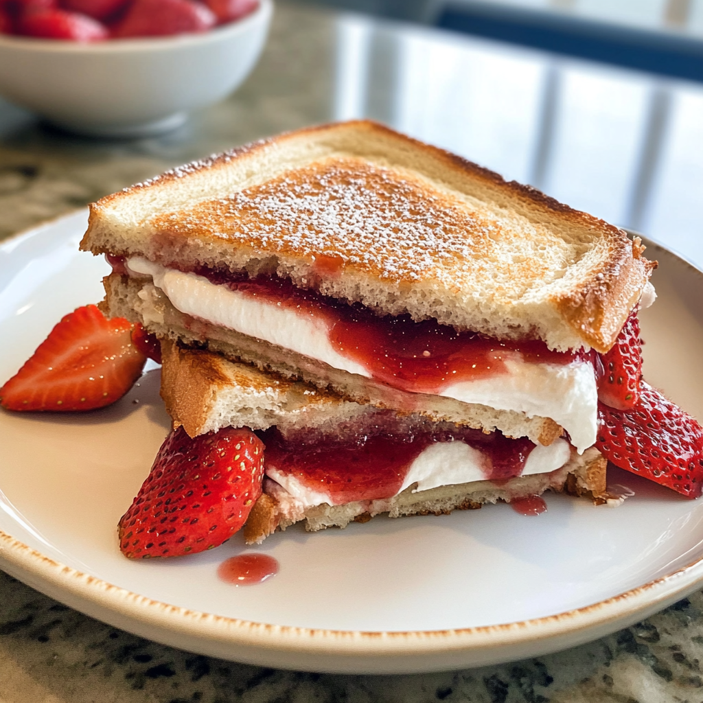 Recipe preparation for Strawberry Tea Sandwiches