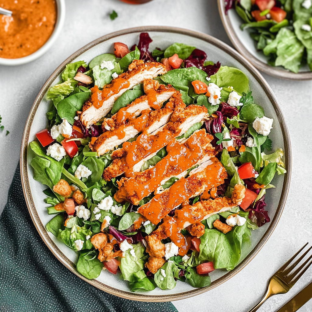 Recipe preparation for Buffalo Chicken Salad