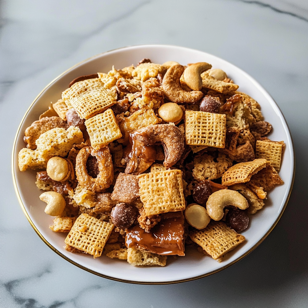 Recipe preparation for Classic Chex Mix