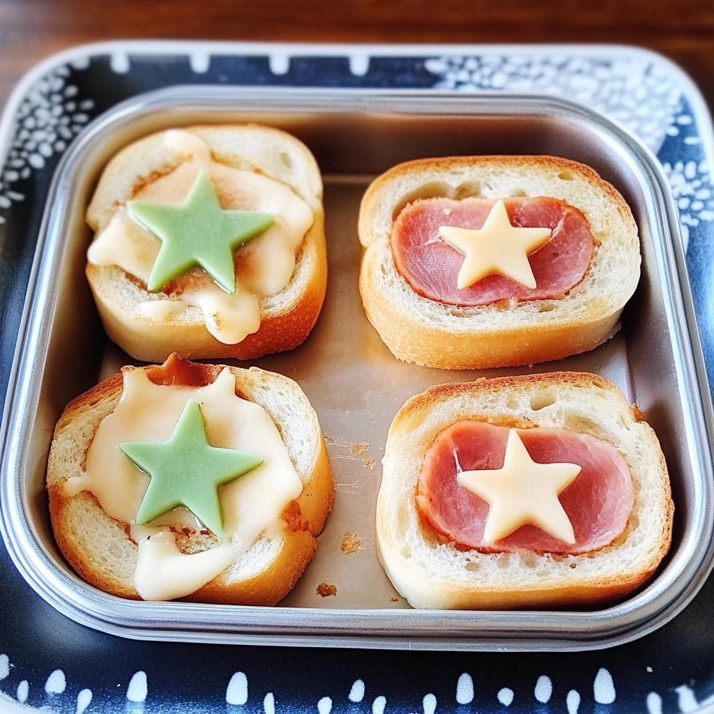 Recipe preparation for Star-Shaped Mini Ham Sandwiches