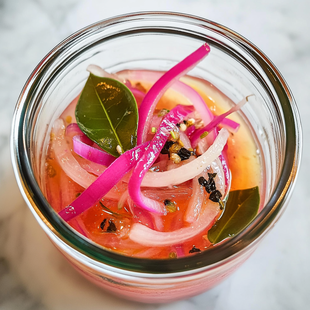Recipe preparation for Pickled Red Onions