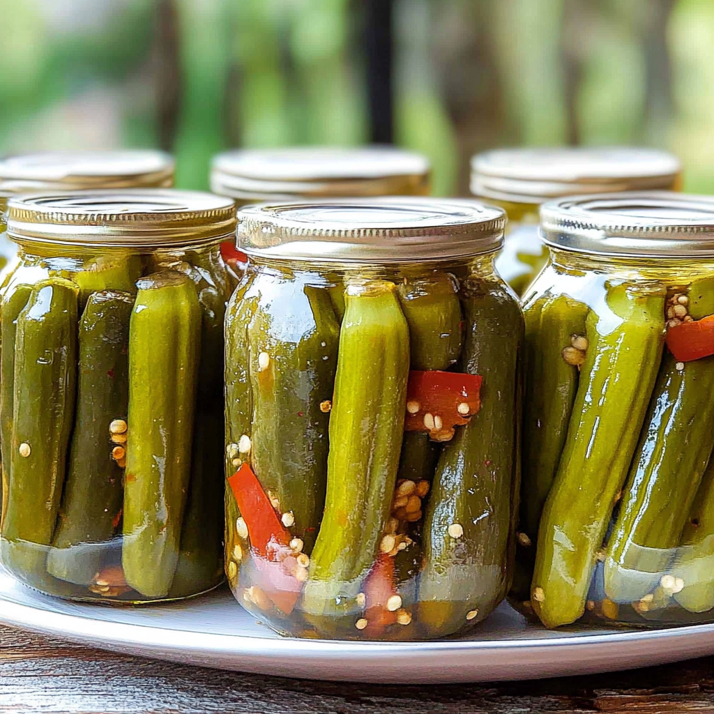 Recipe preparation for Pickled Okra